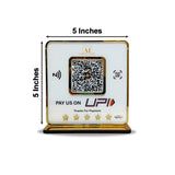 Premium UPI Payment -1 QR Table Top Standee - Elite ( Without NFC )