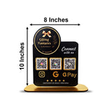 Logo Cutout Edition Shape - Smart NFC 3-in-1 Table Top Standee  ( Big Logo )