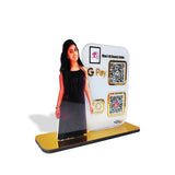 Your Custom Cutout Smart NFC 2QR Tabletop Standee