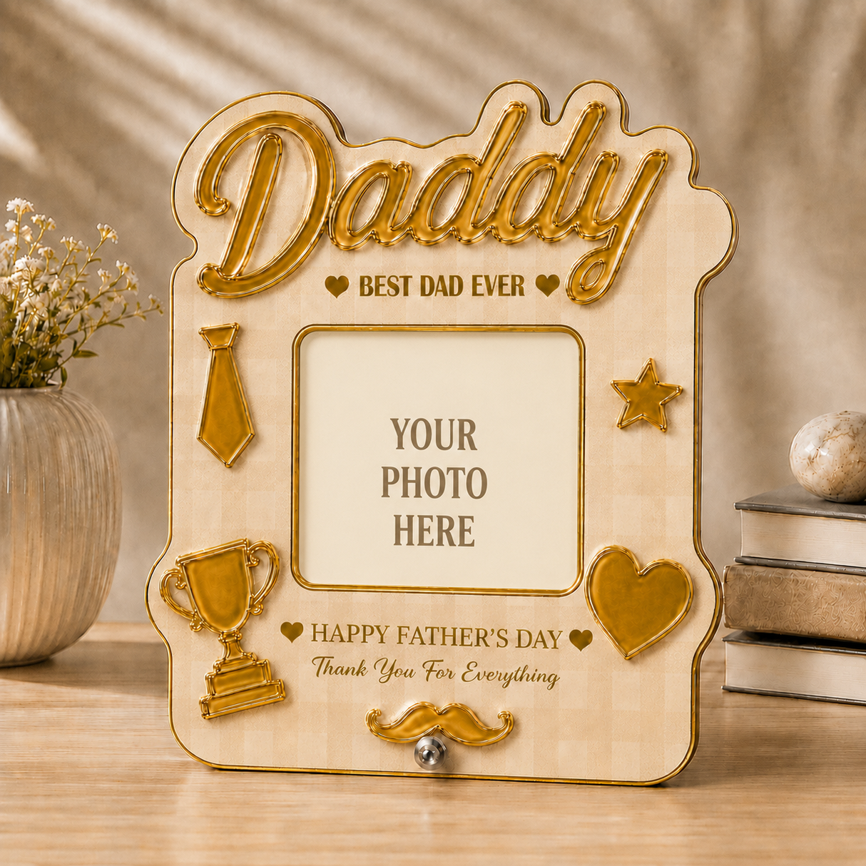 Best Dad Ever Personalized Photo Standee Decoration