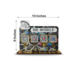 Logo Cutout Mobile Theme Standee - Smart NFC 4-in-1 Table Top Standee