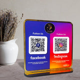 Smart NFC 2-in-1 Premium Standee – Facebook & Instagram Theme
