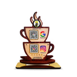 Coffee Cup Shaped 2 in 1 Smart NFC Standee
