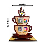 Coffee Cup Shaped 2 in 1 Smart NFC Standee