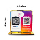 Smart NFC 2-in-1 Premium Standee – Instagram & Paytm theme
