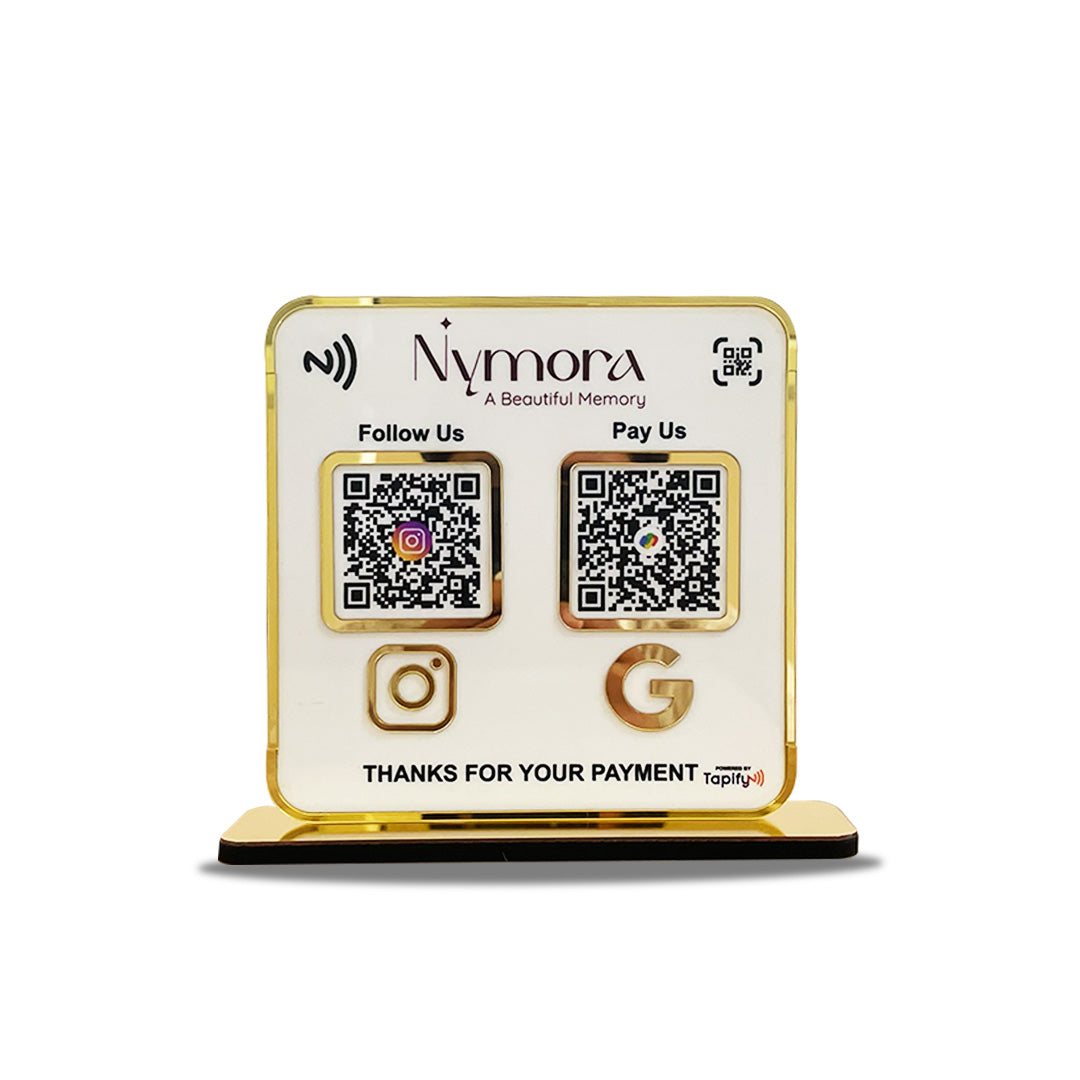 Premium Smart NFC 2-in-1 Table Top Standee
