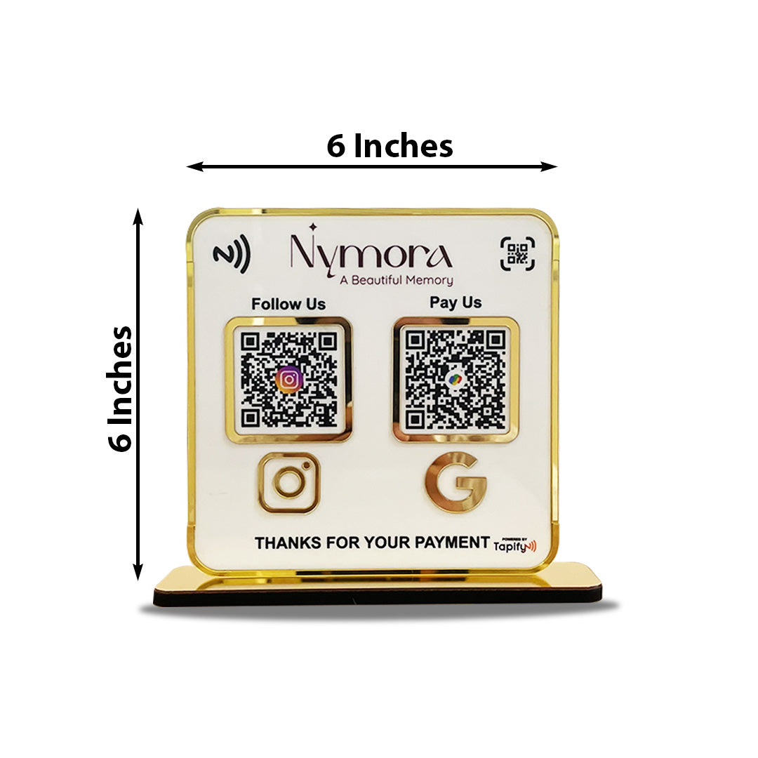 Premium Smart NFC 2-in-1 Table Top Standee