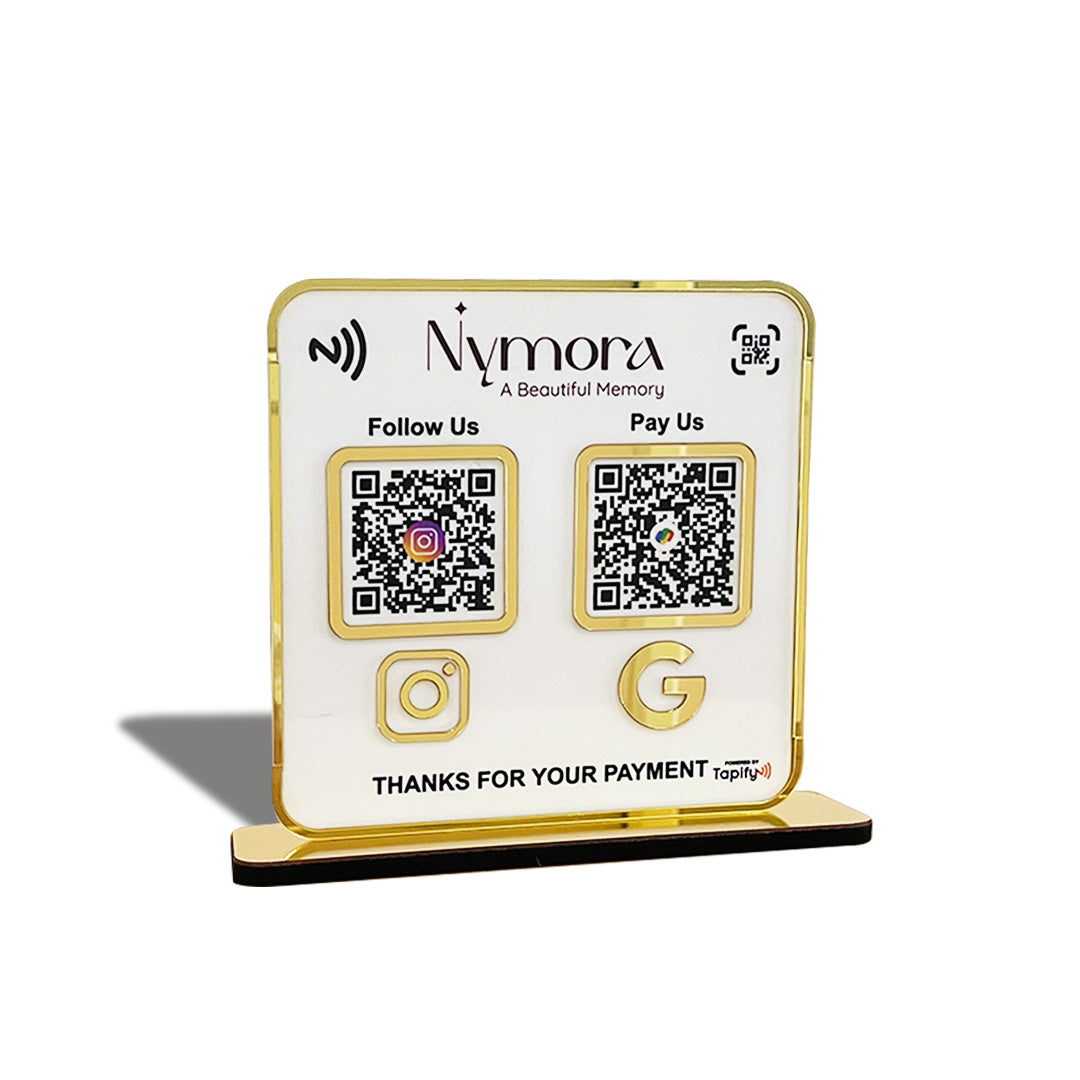 Premium Smart NFC 2-in-1 Table Top Standee