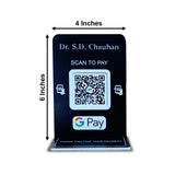 1 QR - Table Top - Payment QR Standee ( Without NFC ) - Dual Side
