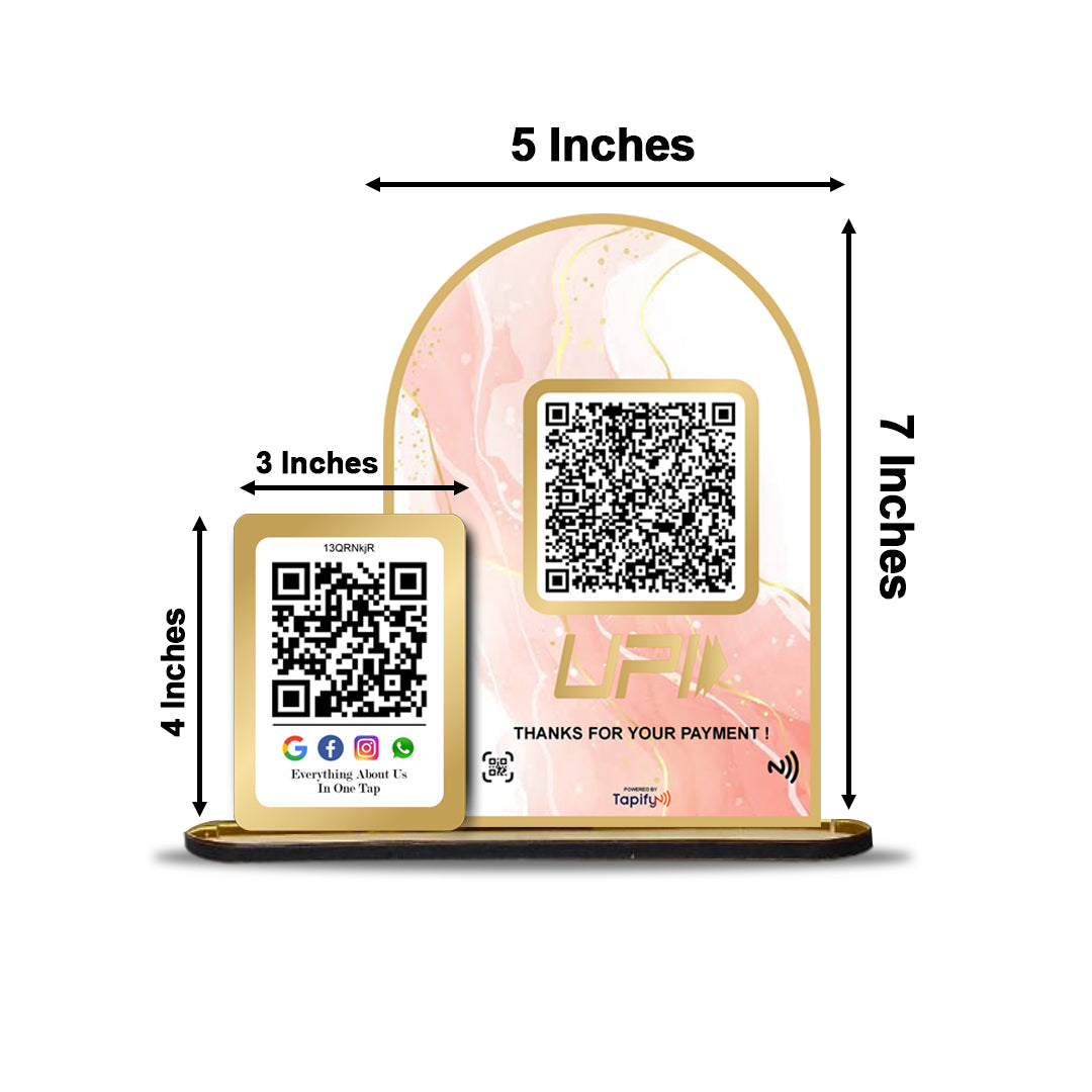 All In One + UPI Table Top Standee ( UPI Without NFC )