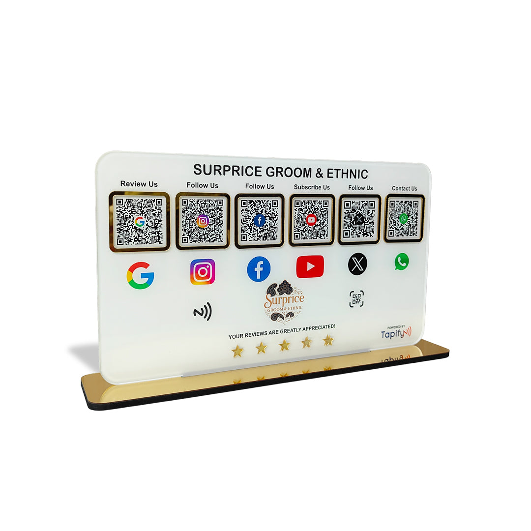 Smart NFC 6-in-1 Table Top Standee