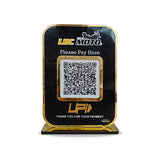 Premium  Big Size Smart NFC 1 QR Table Top Standee | Black Colour