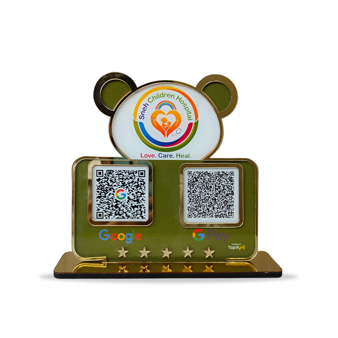 Premium - Panda Shaped Smart NFC 2-in-1 Table Top Standee