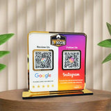Smart NFC 2-in-1 Premium Standee – Google & Instagram Theme