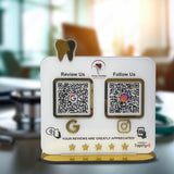 Smart NFC 2-in-1 Standee - Teeth Cutout | For Dentists