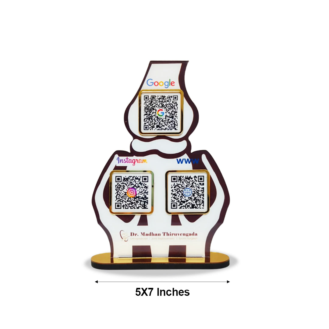 Knee Joint  Shaped Smart NFC 3-in-1 Standee