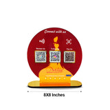 Circle Shape Smart NFC 3-in-1 Table Top Standee