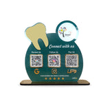 Smart NFC 3-in-1 Standee - Big Teeth Cutout | For Dentists