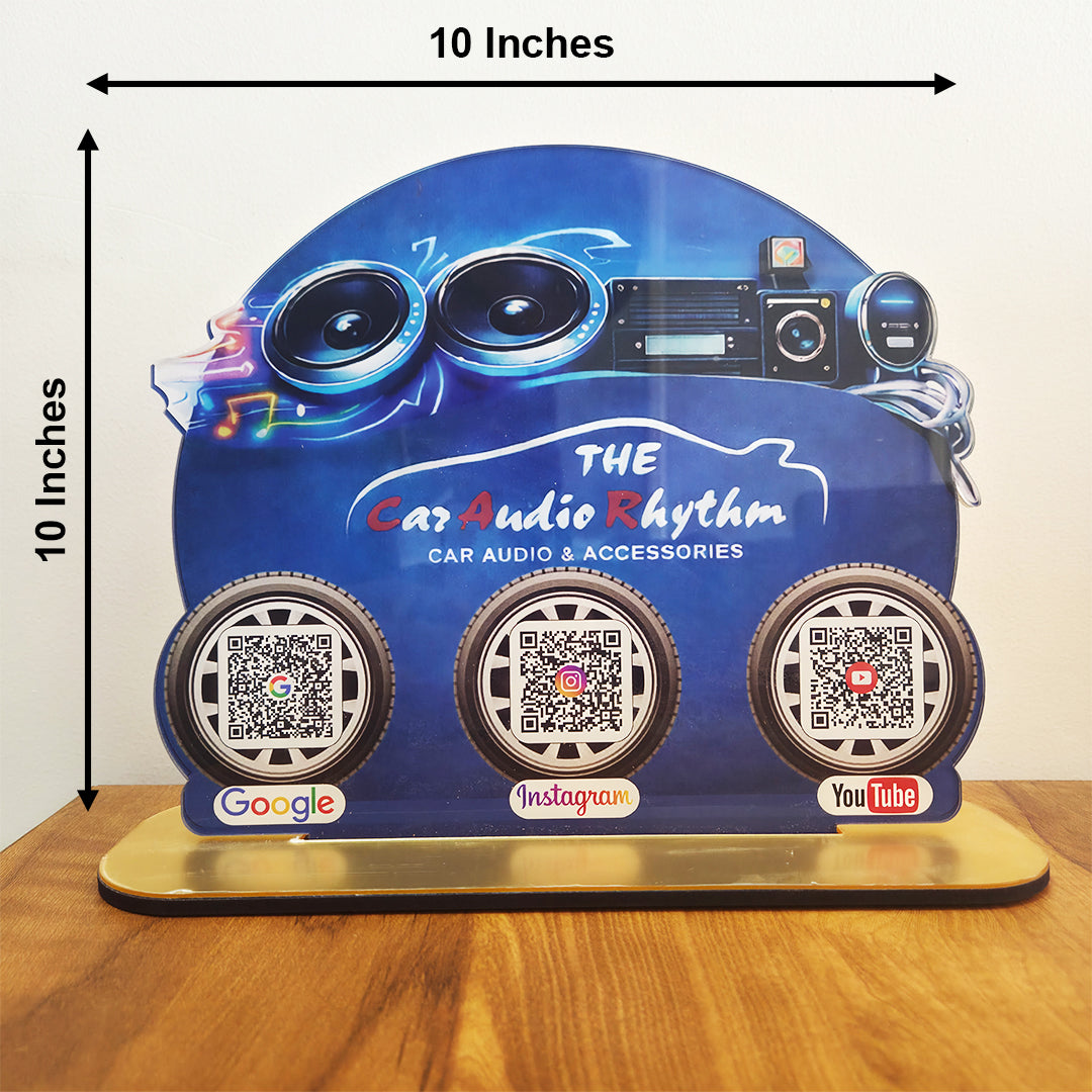 Car Accessories Shaped  Smart NFC 3-in-1 Tabletop Standee