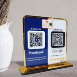Premium Smart NFC 2-in-1 Tabletop Standee – Google & Facebook Theme