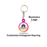 Customize Smart NFC Instagram Keyring - with QR Code(Custom Design, Your Link Added)