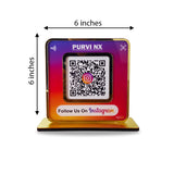 Premium Instagram  -1 QR Table Top Standee - Elite