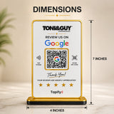 Premium Smart NFC 1 QR Table Top Standee - Text Edition