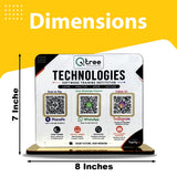 Smart NFC 3-in-1 Table Top Standee - Custom Background Edition
