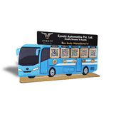 Travel Bus Shape  - Smart NFC 5-in-1 Tabletop Standee