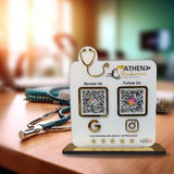 Smart NFC 2-in-1 Standee - Stethoscope Cutout | For Doctors