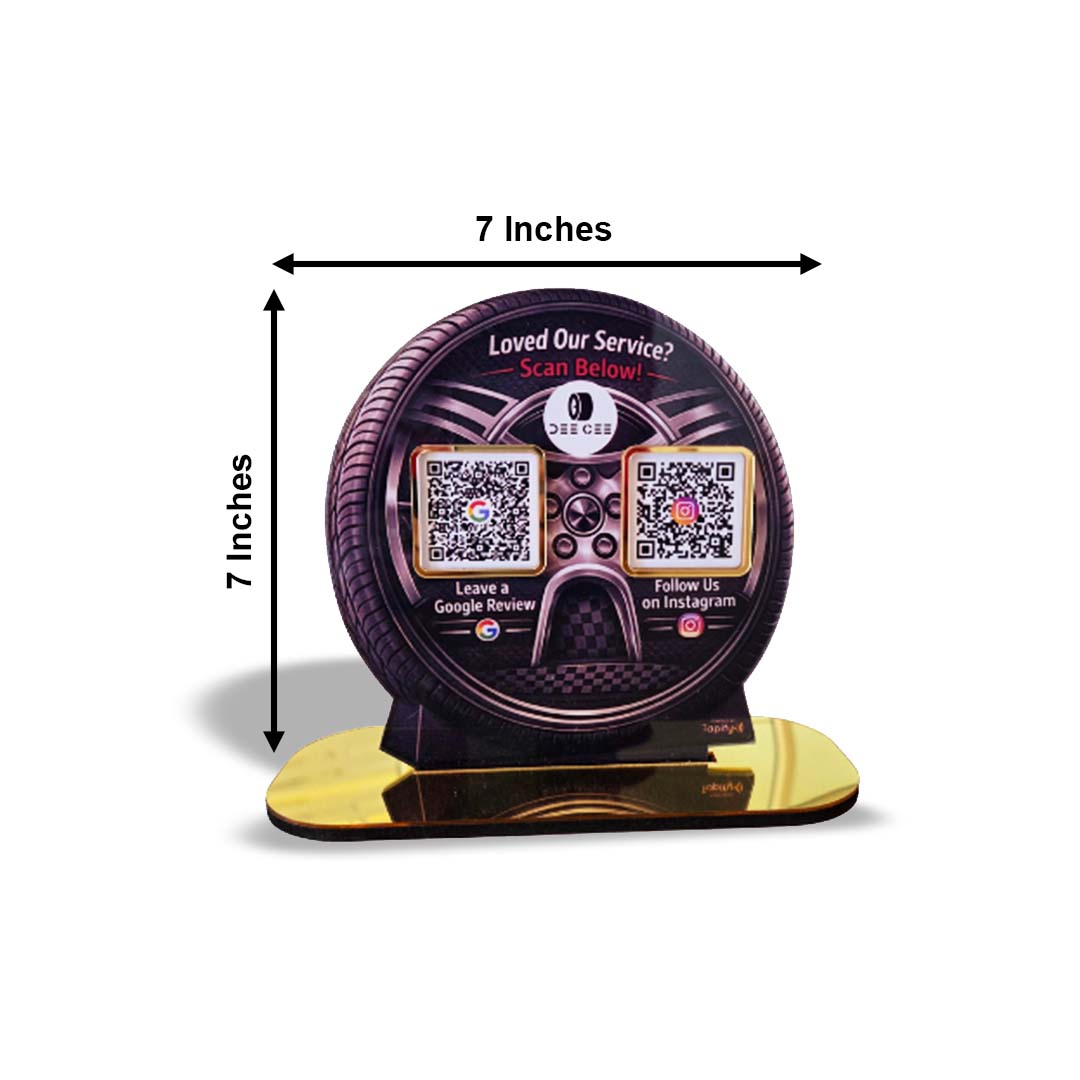 Tyre Shaped Smart NFC  2 in 1Standee
