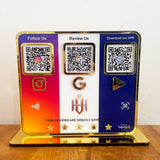 Premium Smart NFC 3-in-1 Table Top Standee - Instagram , Google , Playstore