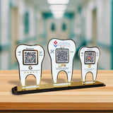 Tooth Shaped - Smart NFC 3-in-1 Tabletop Standee | For Dentist