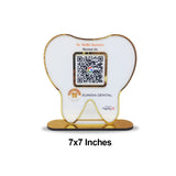 Premium - Dental Tooth Shaped NFC Single QR Standee - XL