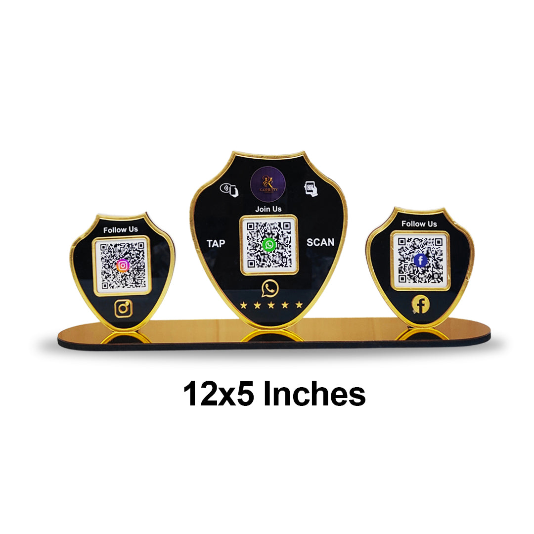 Smart NFC 3-in-1 Tabletop Standee for Jewelry Stores