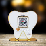 Premium - Dental Tooth Shaped NFC Single QR Standee - XL