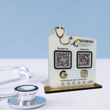 Smart NFC 2-in-1 Standee - Stethoscope Cutout | For Doctors