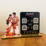 Couple Cutout Smart NFC 4QR Standee