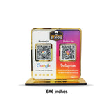 Premium Smart NFC Standee – Google & Instagram Theme