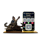 Saraswati Harmony Cutout Shaped - Smart NFC 4 QR Table Top Standee With (Big Google Review)