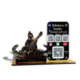 Saraswati Harmony Cutout Shaped - Smart NFC 4 QR Table Top Standee With (Big Google Review)