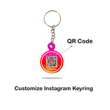 Customize Smart NFC Instagram Keyring - with QR Code(Custom Design, Your Link Added)