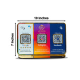 Premium Smart NFC Table Top Standee | Social Media Theme Edition