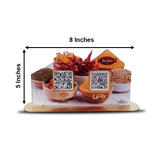 Spices Cutout Shaped 2QR Table Top Smart NFC Standee