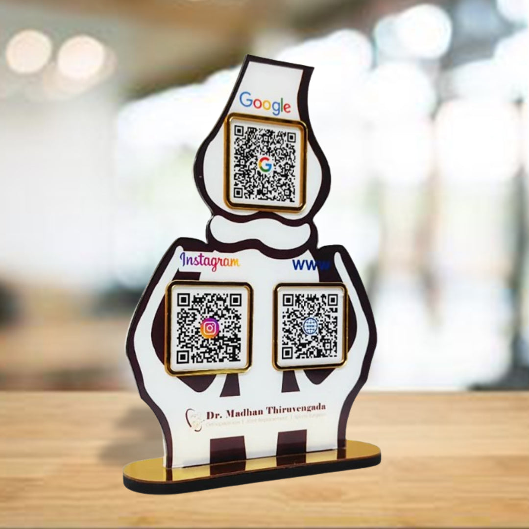 Knee Joint  Shaped Smart NFC 3-in-1 Standee