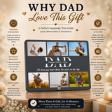 Custom Dad Photo Frame with 6 Pictures – Father's Day Gift from Kids