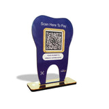 Dental Tooth Shaped UPI Payment Standee - For Dentists ( Without NFC )