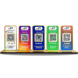 New Premium |Social Media Theme Edition | 5 in 1 Smart NFC Standee For - Google, Instagram, Facebook, Whatsapp, Justdial
