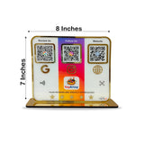 Premium Smart NFC 3-in-1 Table Top Standee - Native Background Edition - Google,Instagram,Website