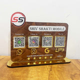 Logo Cutout Mobile Theme Standee - Smart NFC 4-in-1 Table Top Standee - I